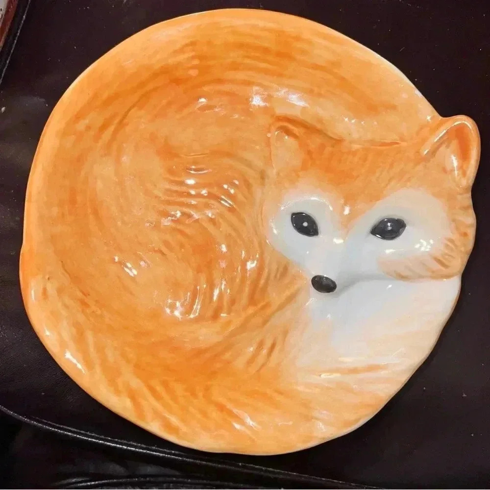 Better Homes and Gardens Heritage Collection Earthenware Fox Plate 8” Plate SALE